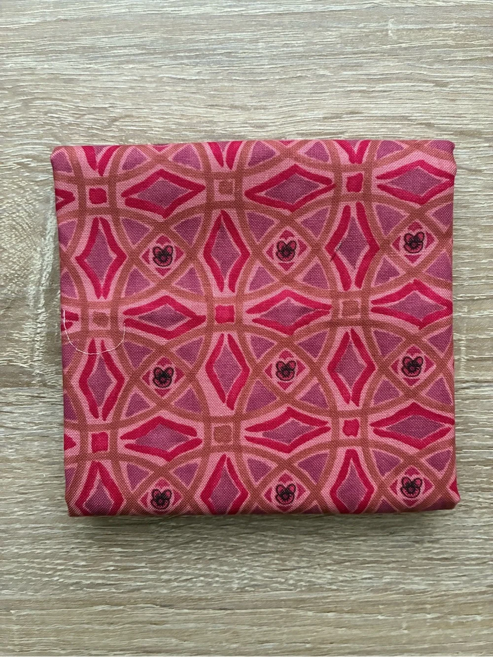 Pink Art Deco Geometric Fabric - Fat Quarter